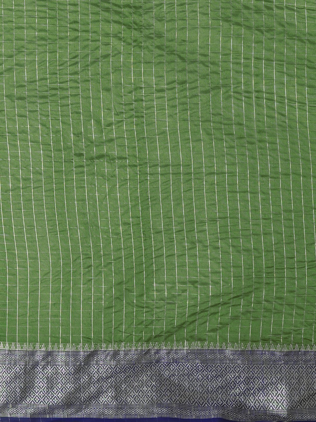 Green Taant Aura Silk Woven Saree