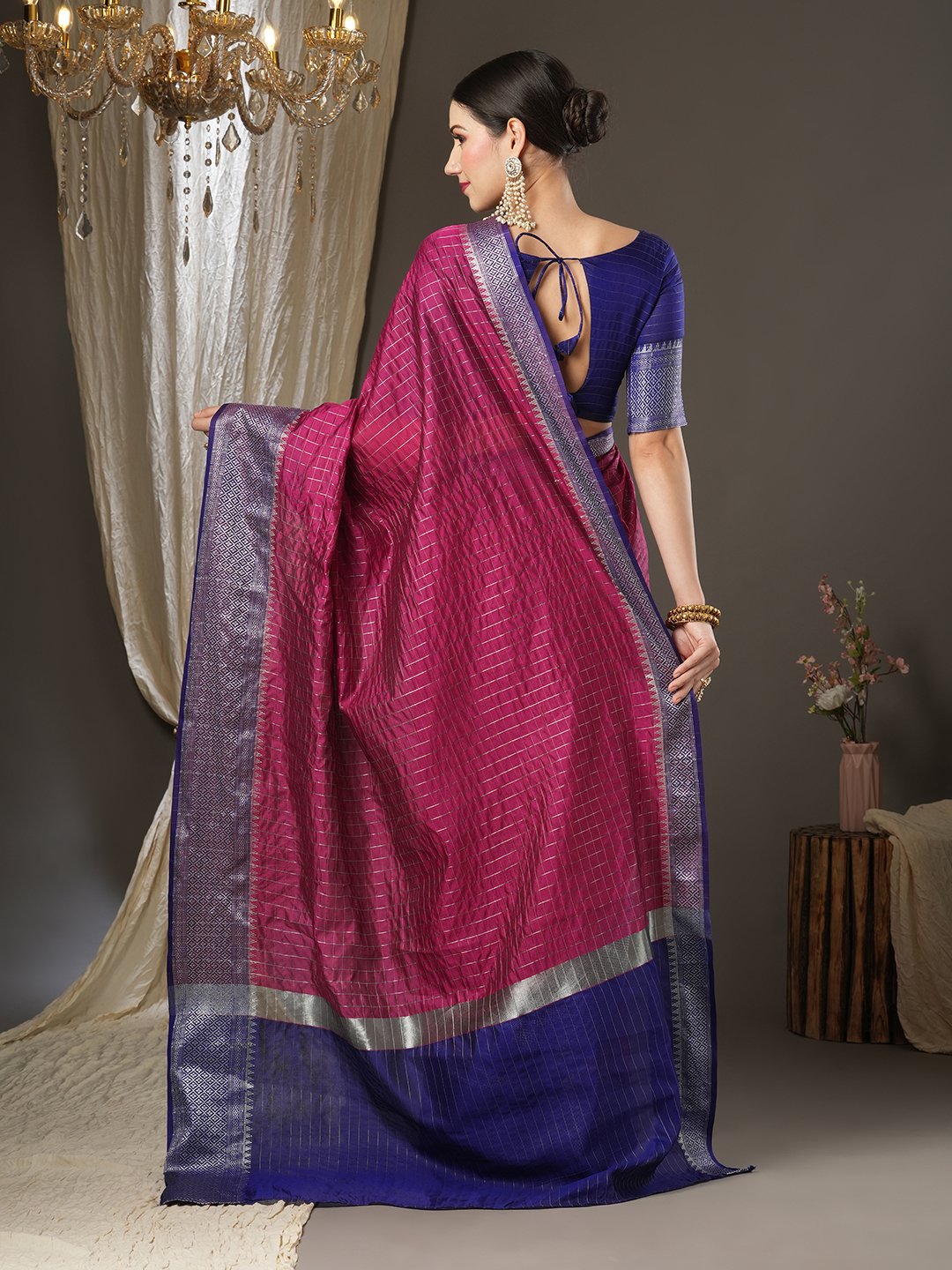 partywear designer saree for festive occasions