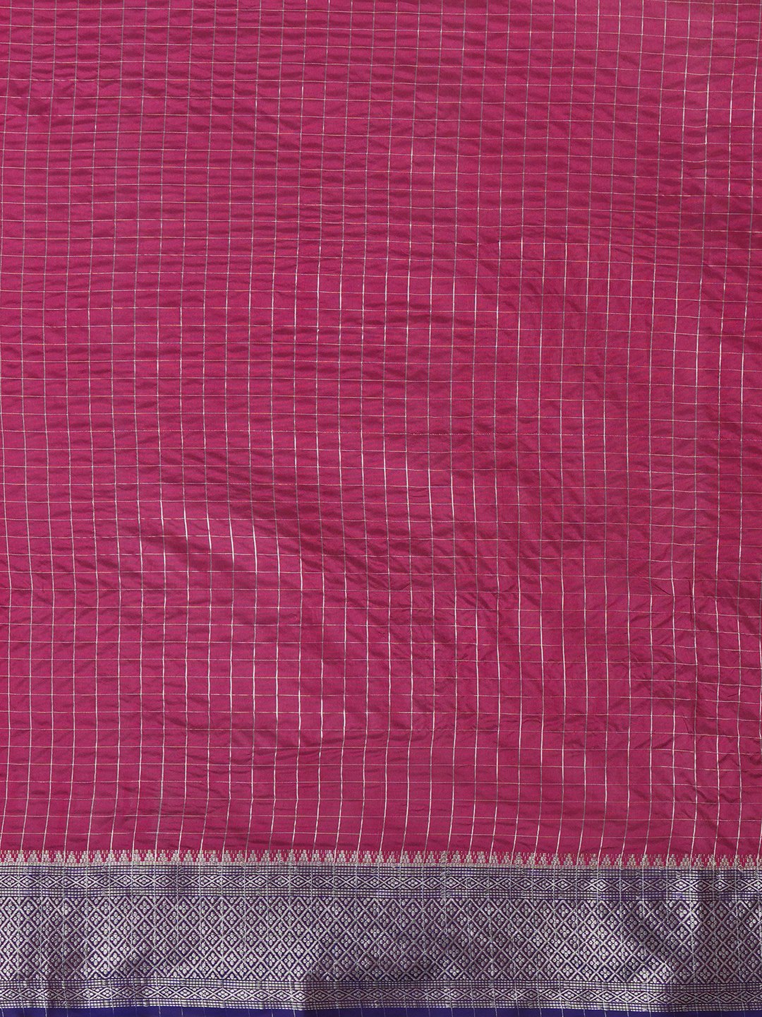 Pink Taant Aura Silk Woven Saree