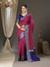 Pink Pink Taant Aura Silk Woven Saree