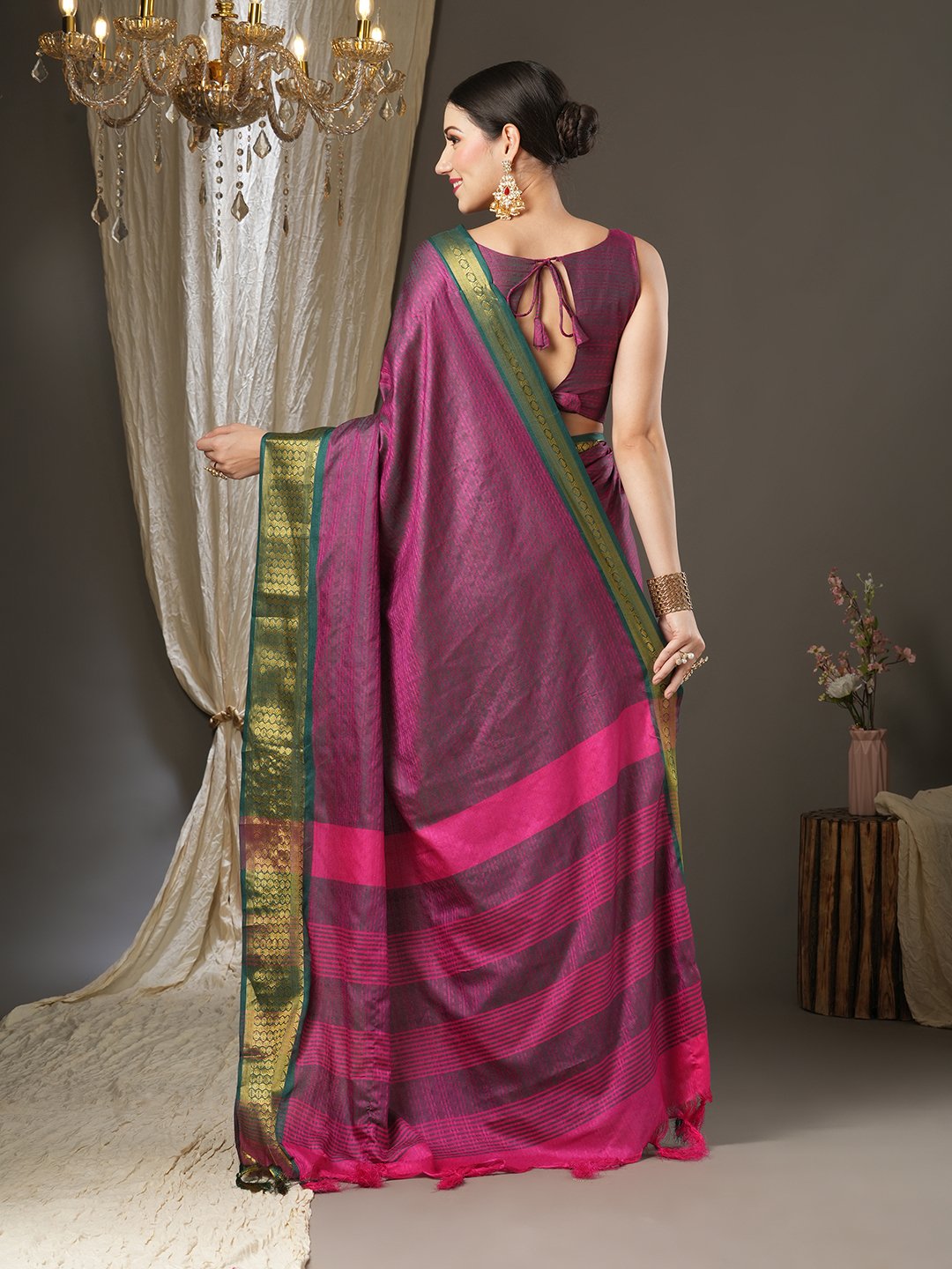 partywear designer saree for festive occasions