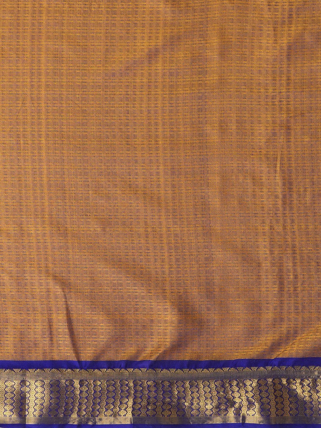 Mustard Taant Aura Silk Woven Saree