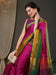 Pink Pink Taant Aura Silk Woven Saree