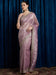 Lavender Lavendar Party Wear Paper Silk Embroidered Saree