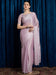 Lavender Lavendar Party Wear Georgette Embellished Saree