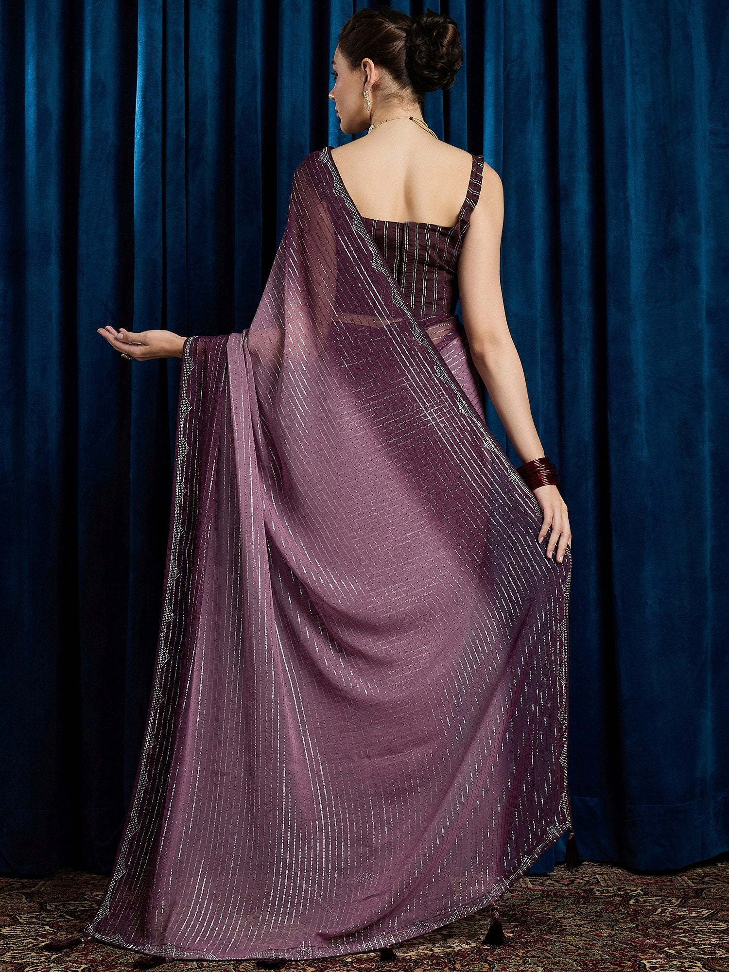 partywear designer saree for festive occasions