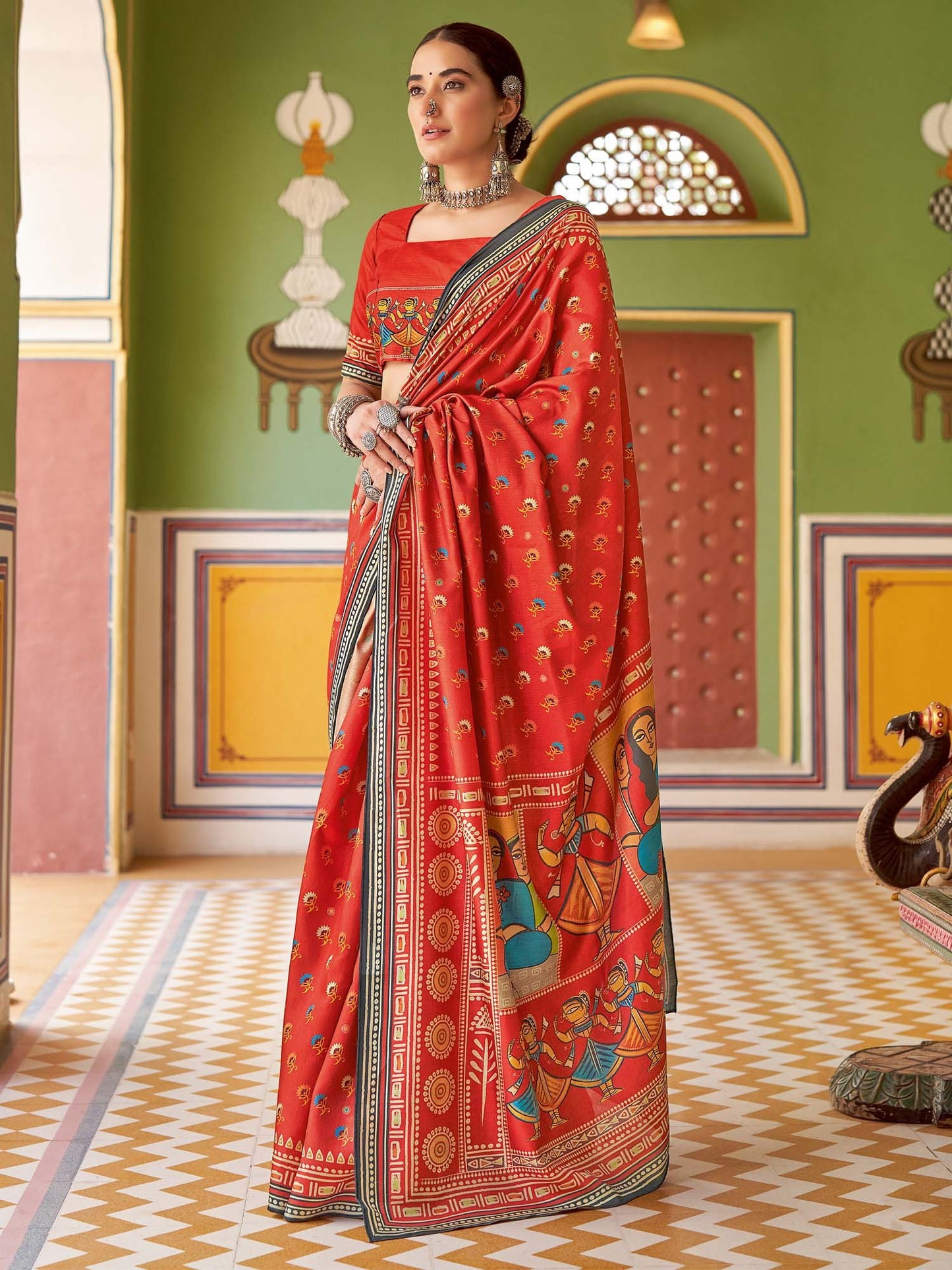 partywear designer saree for festive occasions