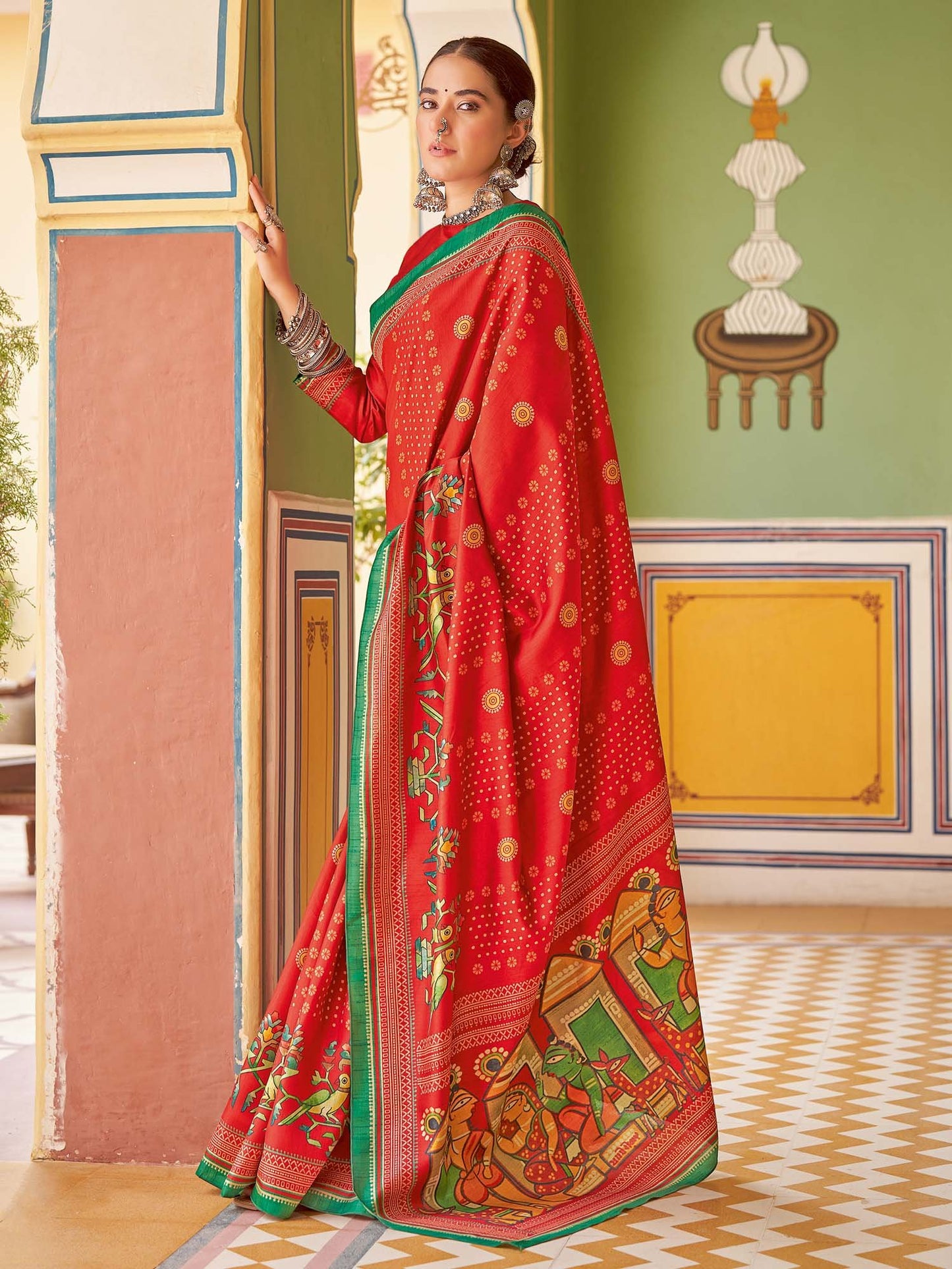 partywear designer saree for festive occasions