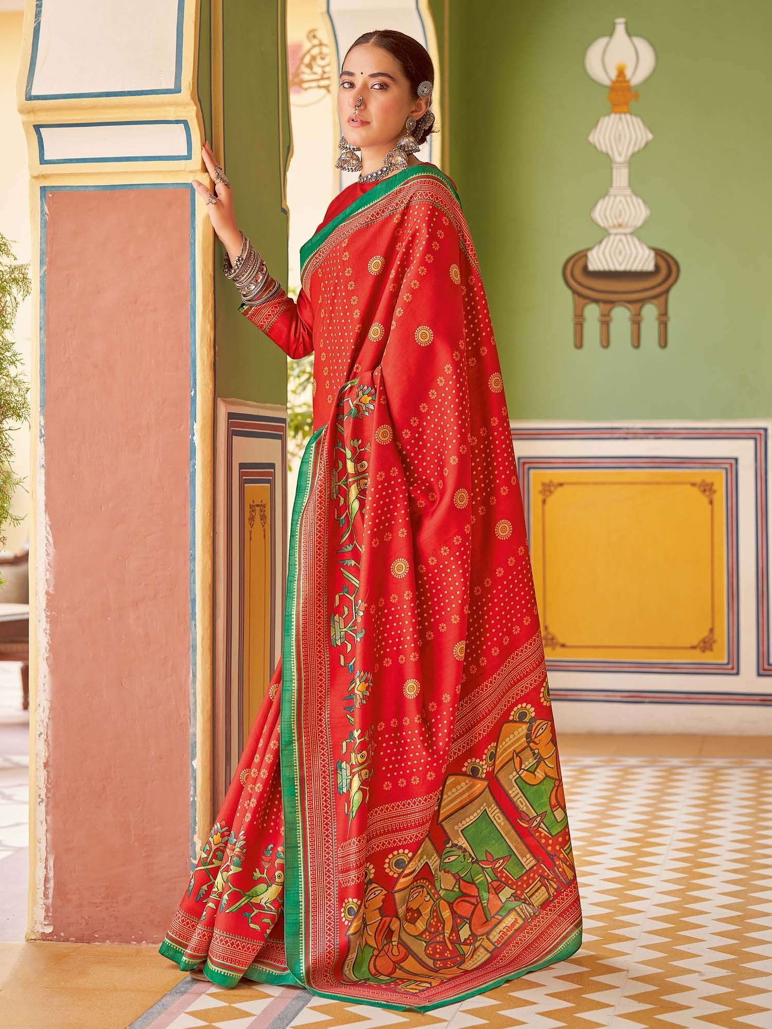 partywear designer saree for festive occasions