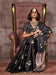 Black Black Gadwal Satin Silk Woven Saree