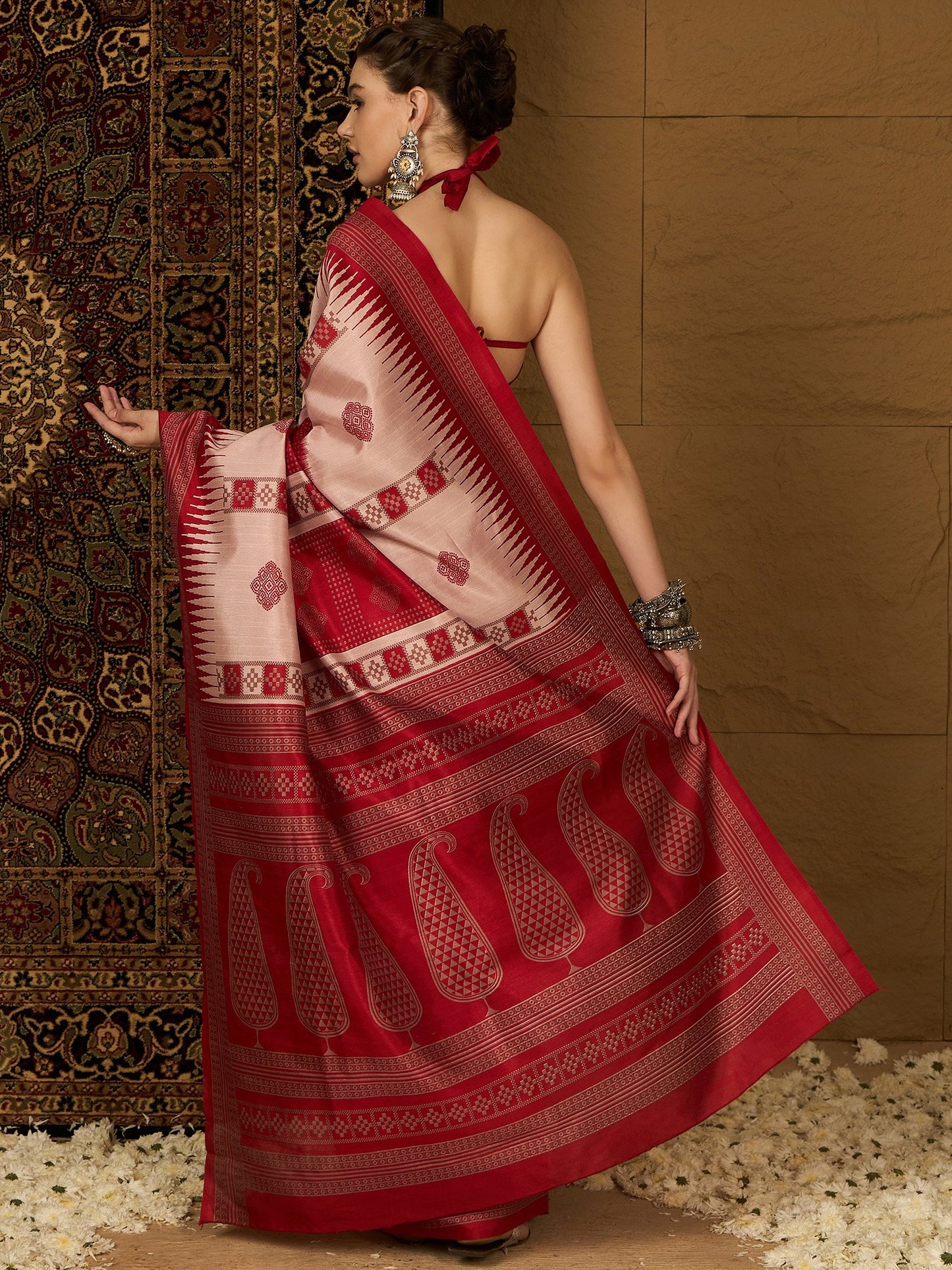 partywear designer saree for festive occasions