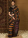 Yellow Mustard Ikat Bhagalpuri Silk Printed Saree