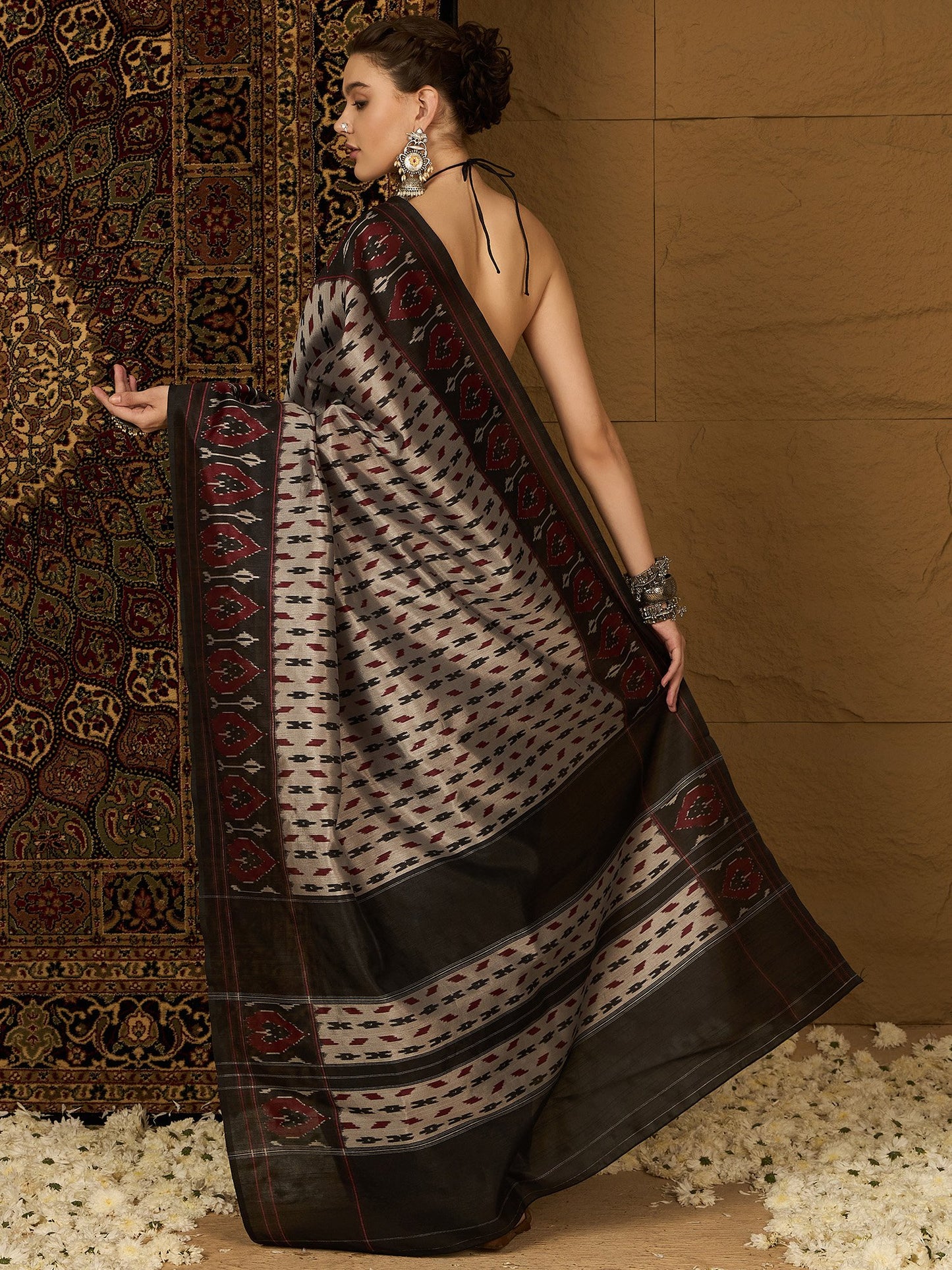 partywear designer saree for festive occasions