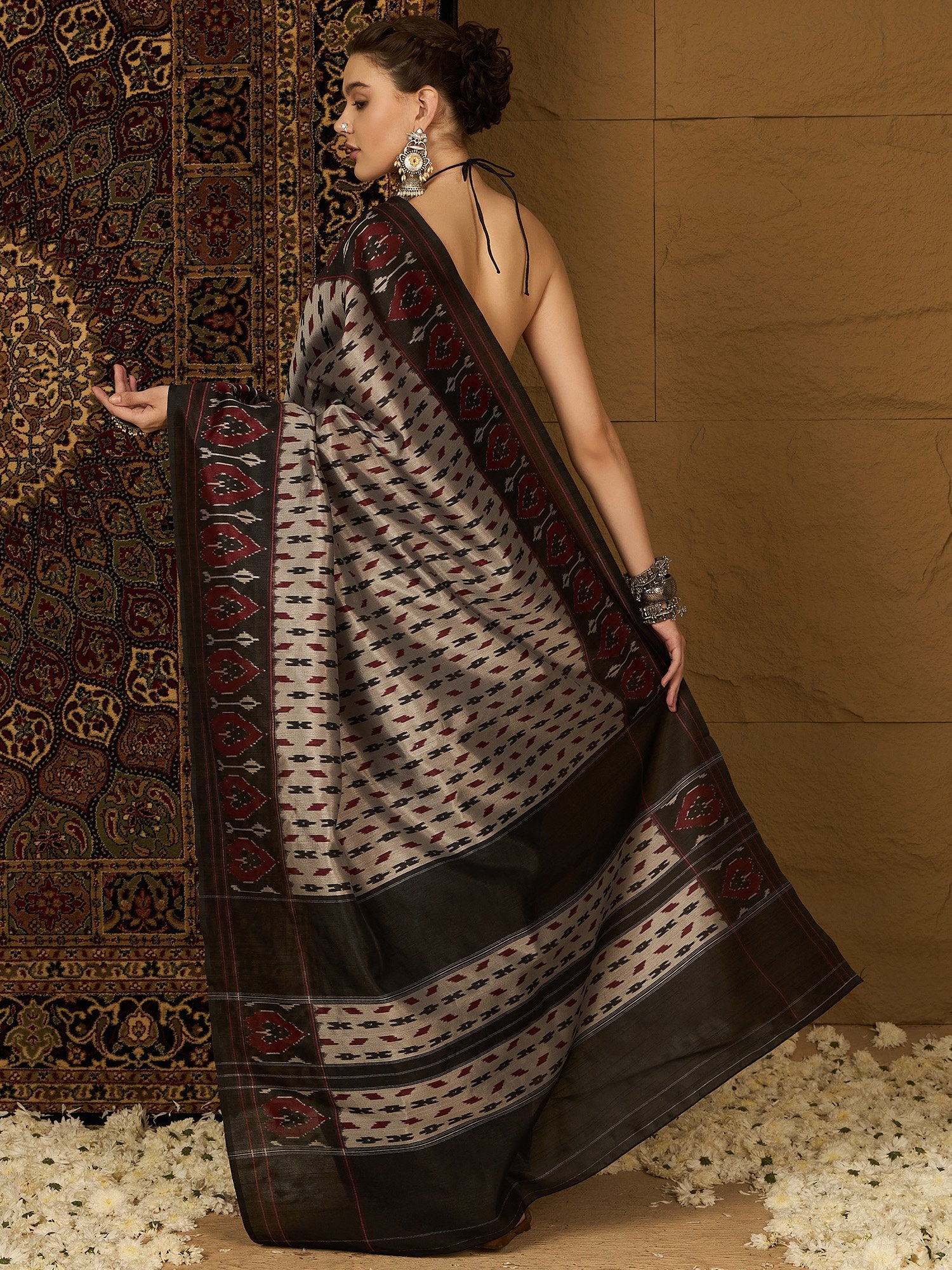 partywear designer saree for festive occasions