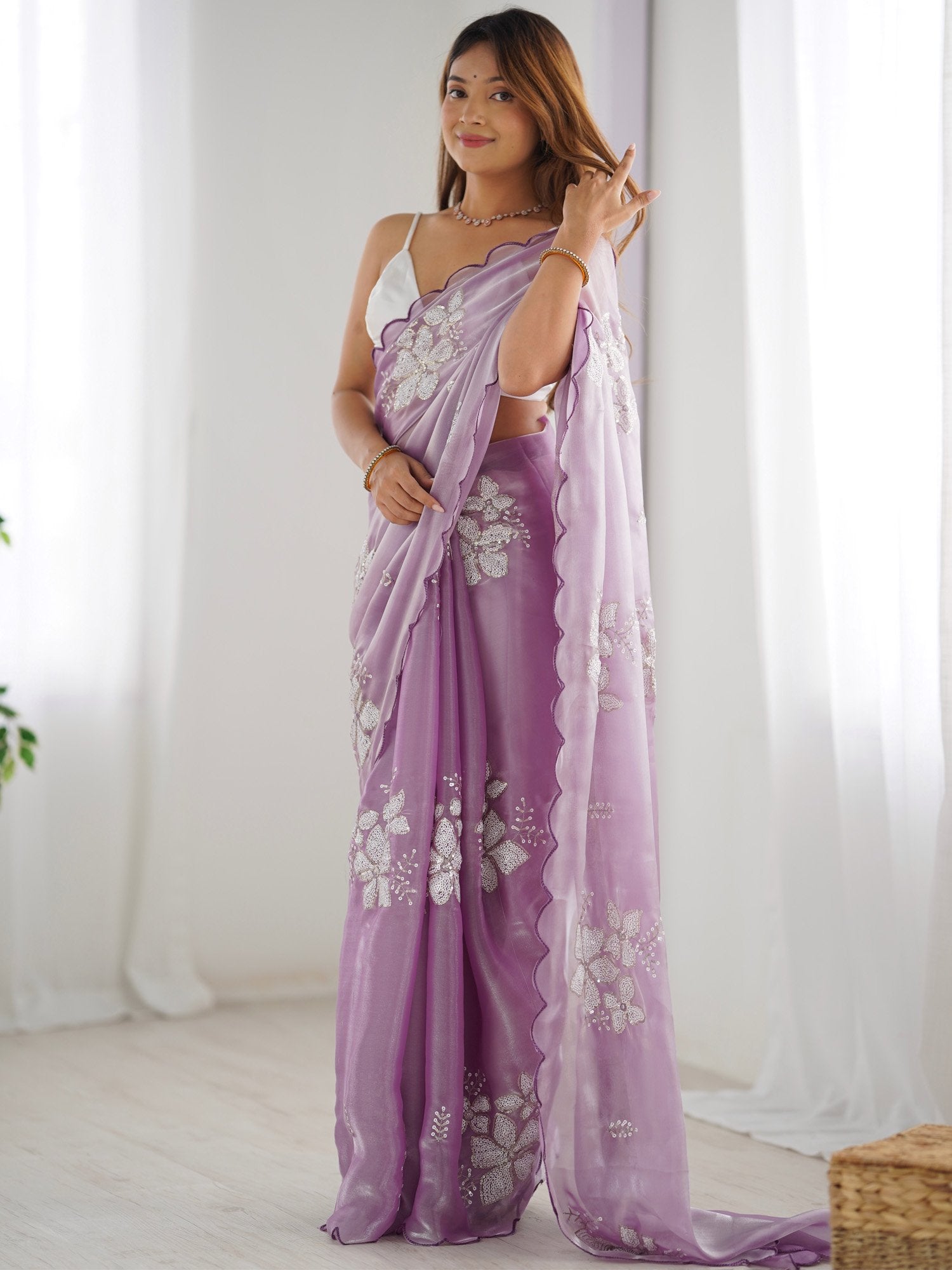 partywear designer saree for festive occasions