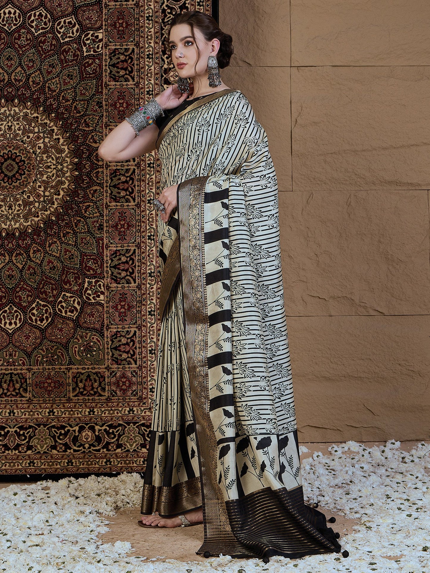 partywear designer saree for festive occasions