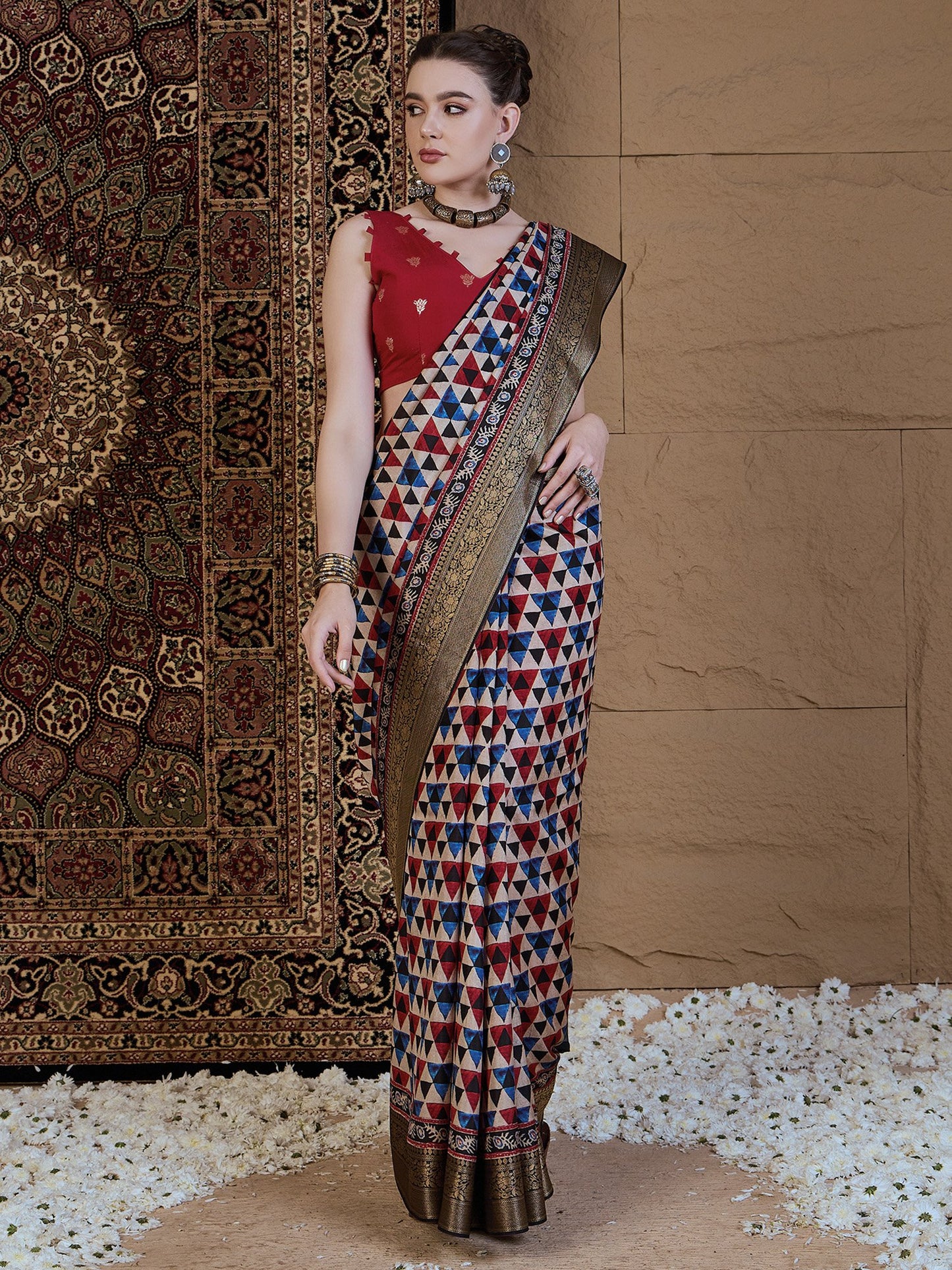 partywear designer saree for festive occasions