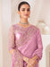 Pink Mauve Party Wear Pure Chiffon Embellished Saree