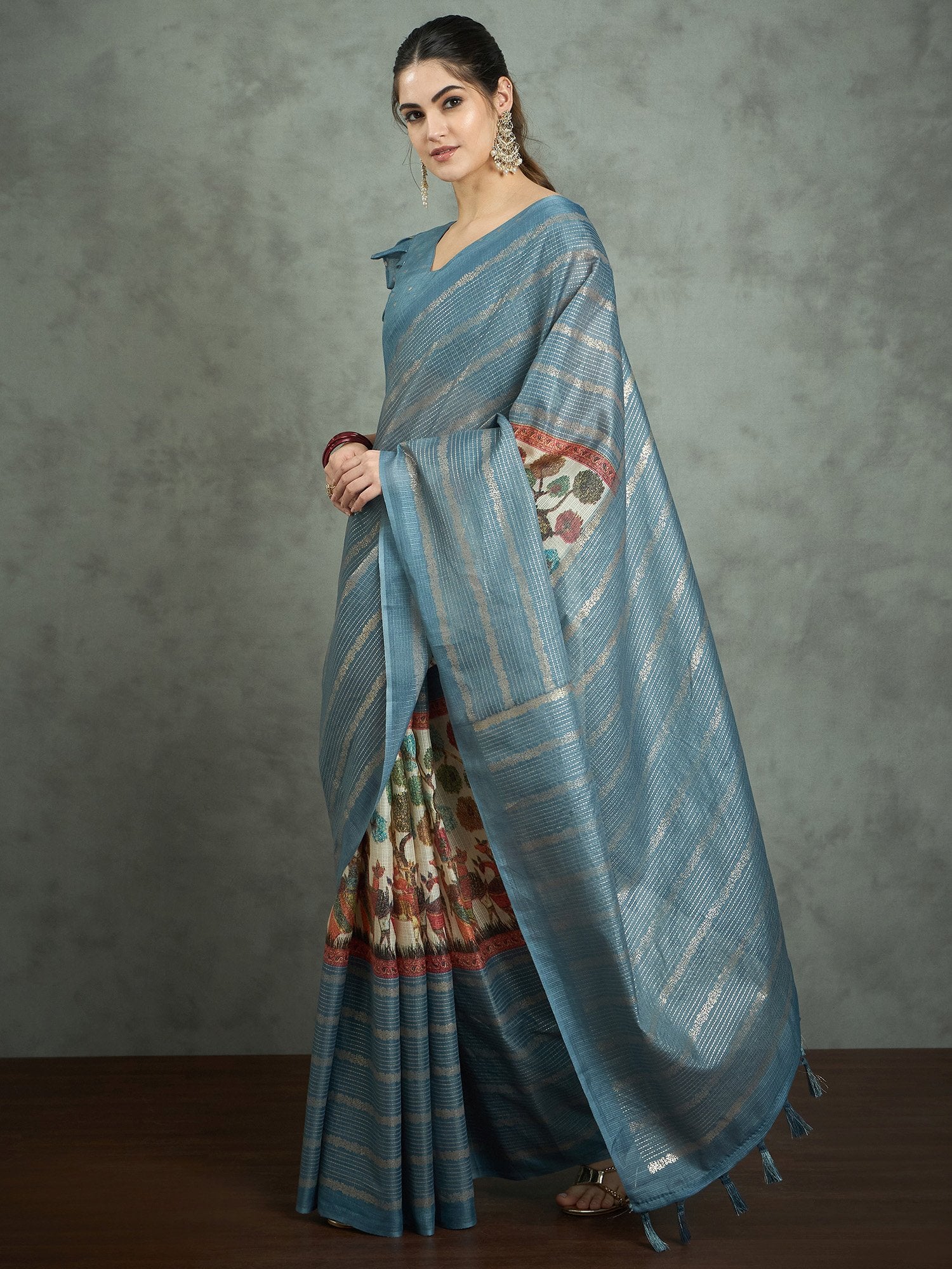 partywear designer saree for festive occasions