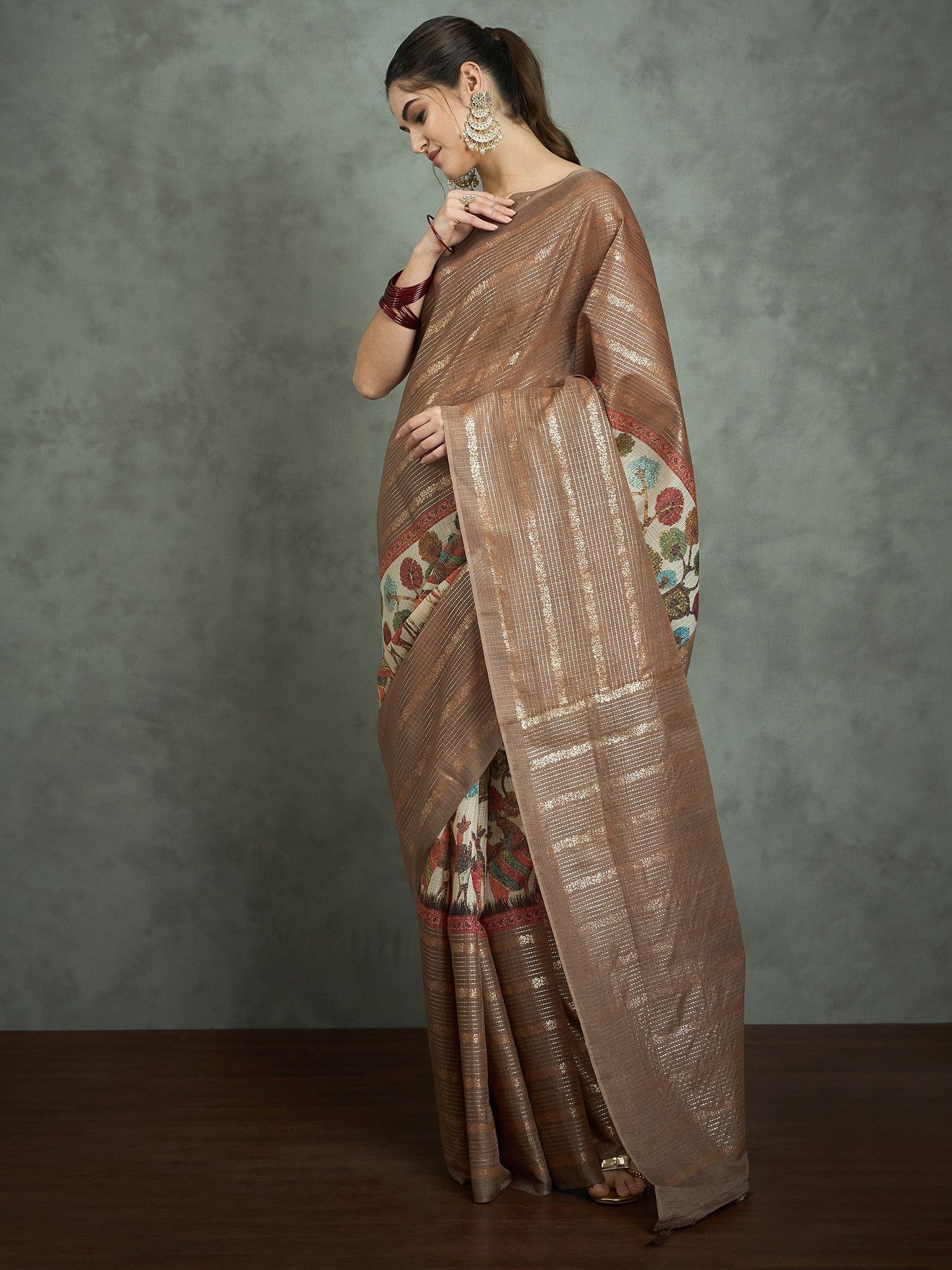 partywear designer saree for festive occasions