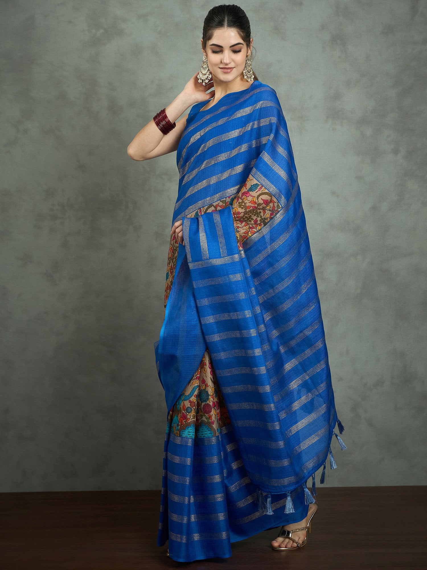 partywear designer saree for festive occasions
