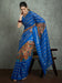 Blue Blue Block Print Kota Doria Cotton Printed Saree