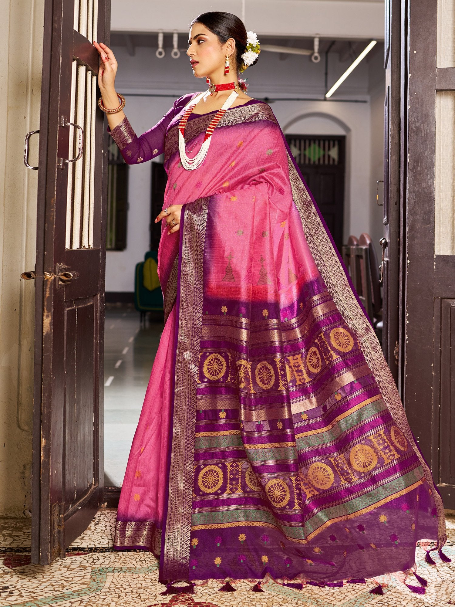 partywear designer saree for festive occasions