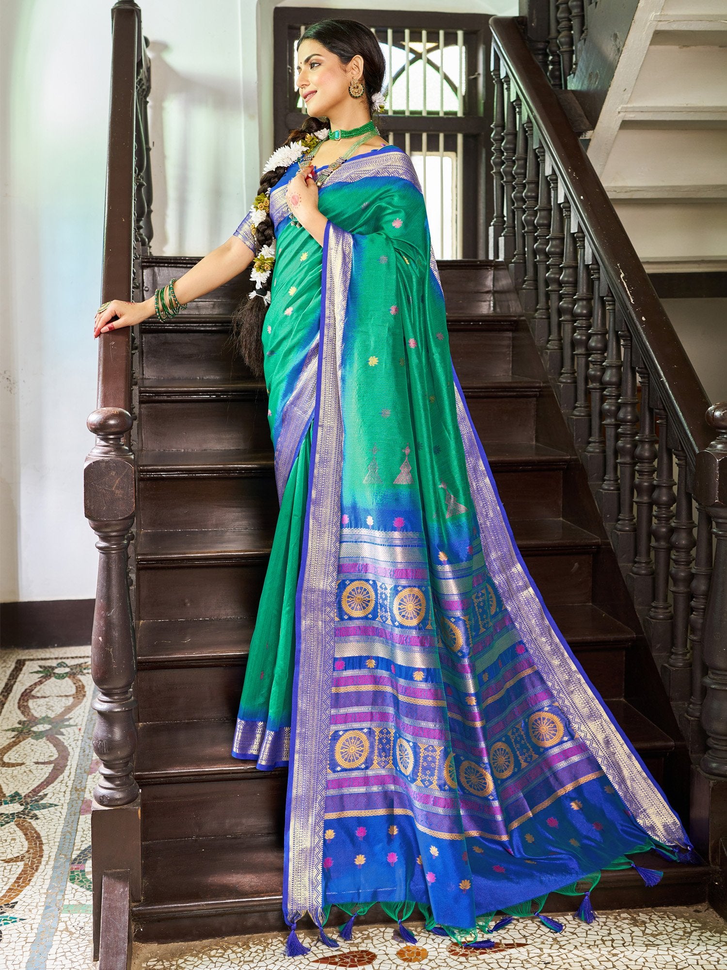 partywear designer saree for festive occasions