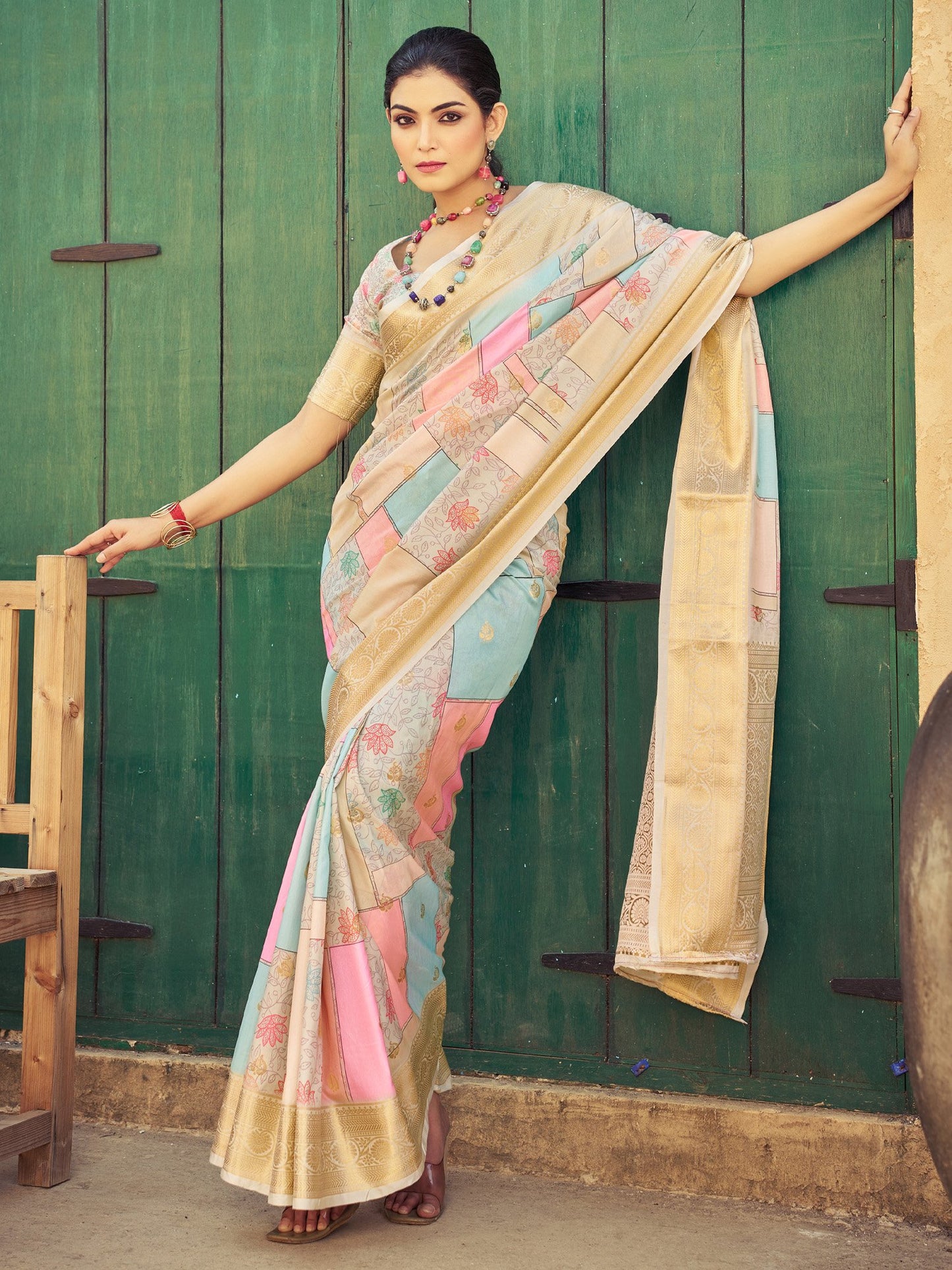 partywear designer saree for festive occasions