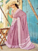Pink Mauve Party Wear Cotton Blend Woven Saree
