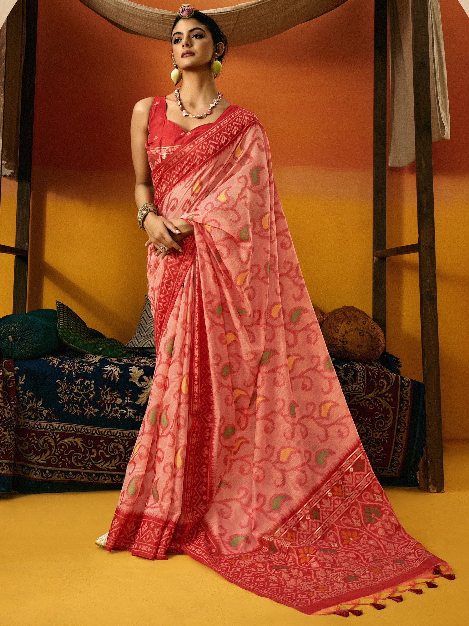 partywear designer saree for festive occasions