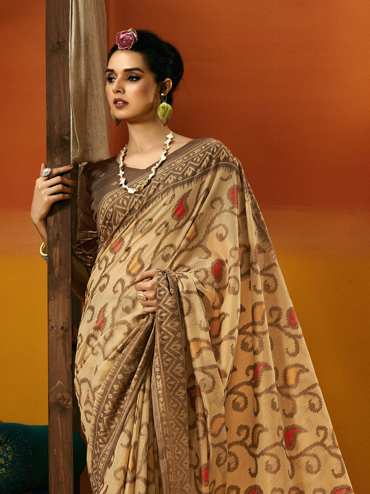 partywear designer saree for festive occasions