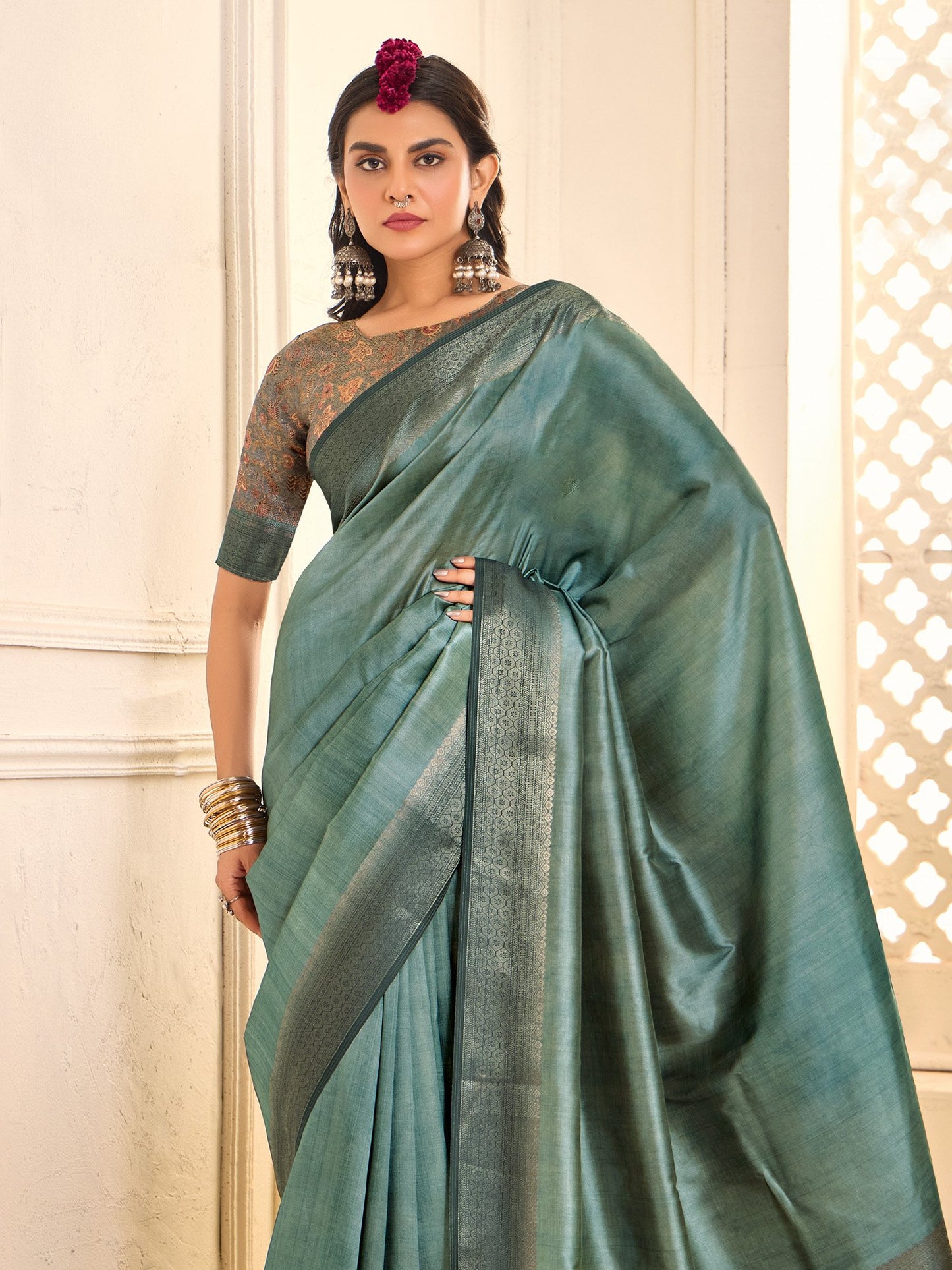 partywear designer saree for festive occasions