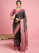 Black Black Sungudi Eri Silk Woven Saree