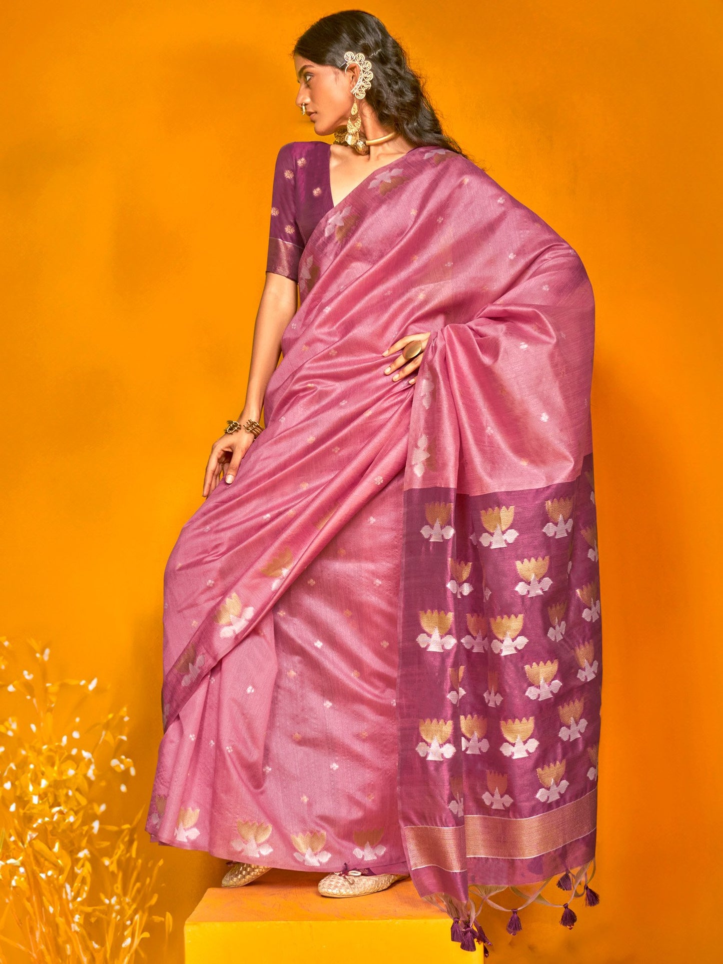 partywear designer saree for festive occasions