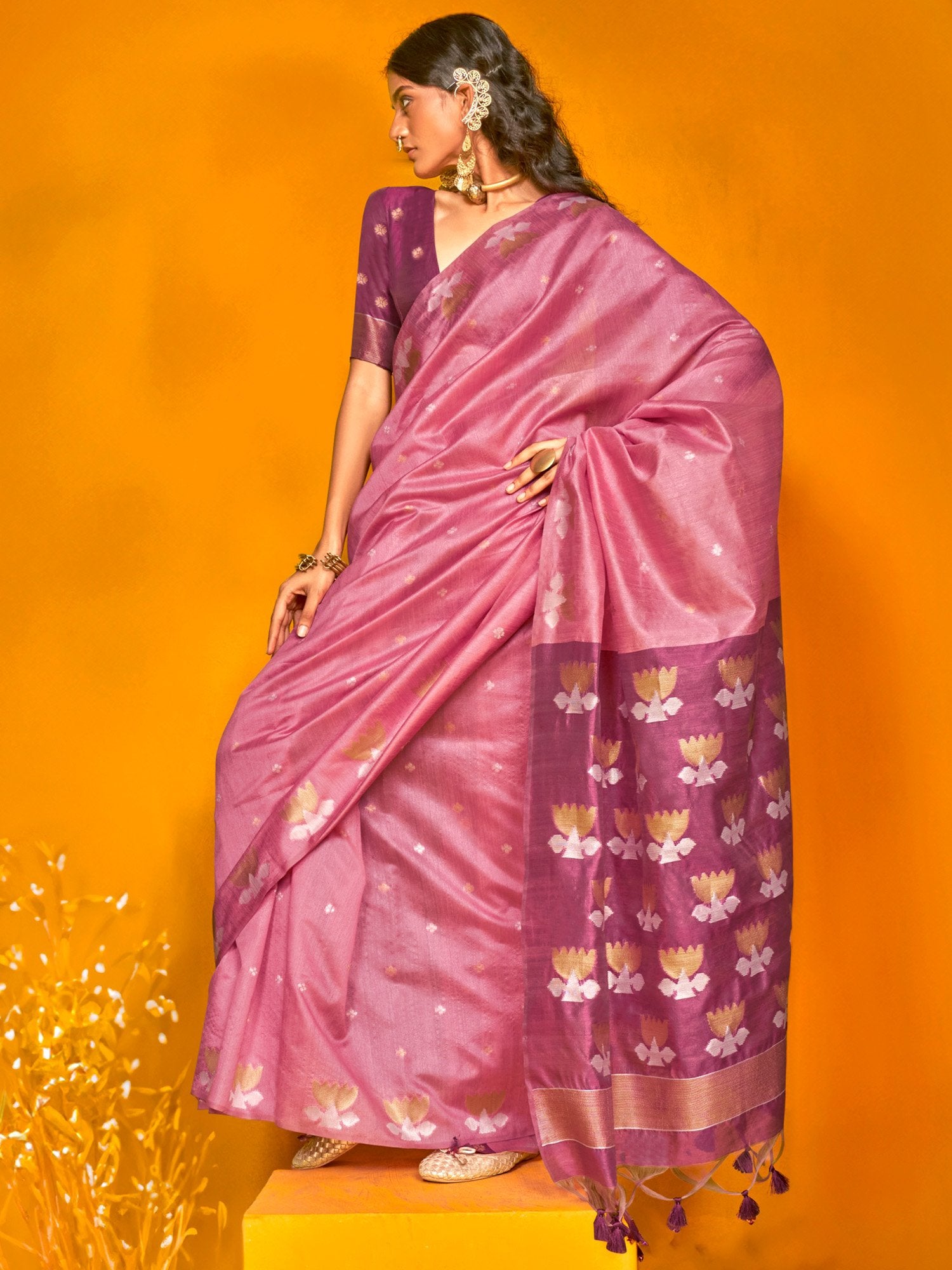 partywear designer saree for festive occasions
