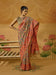 Cream Beige Phulkari Cotton Silk Woven Saree