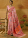 Pink Pink Phulkari Cotton Silk Woven Saree