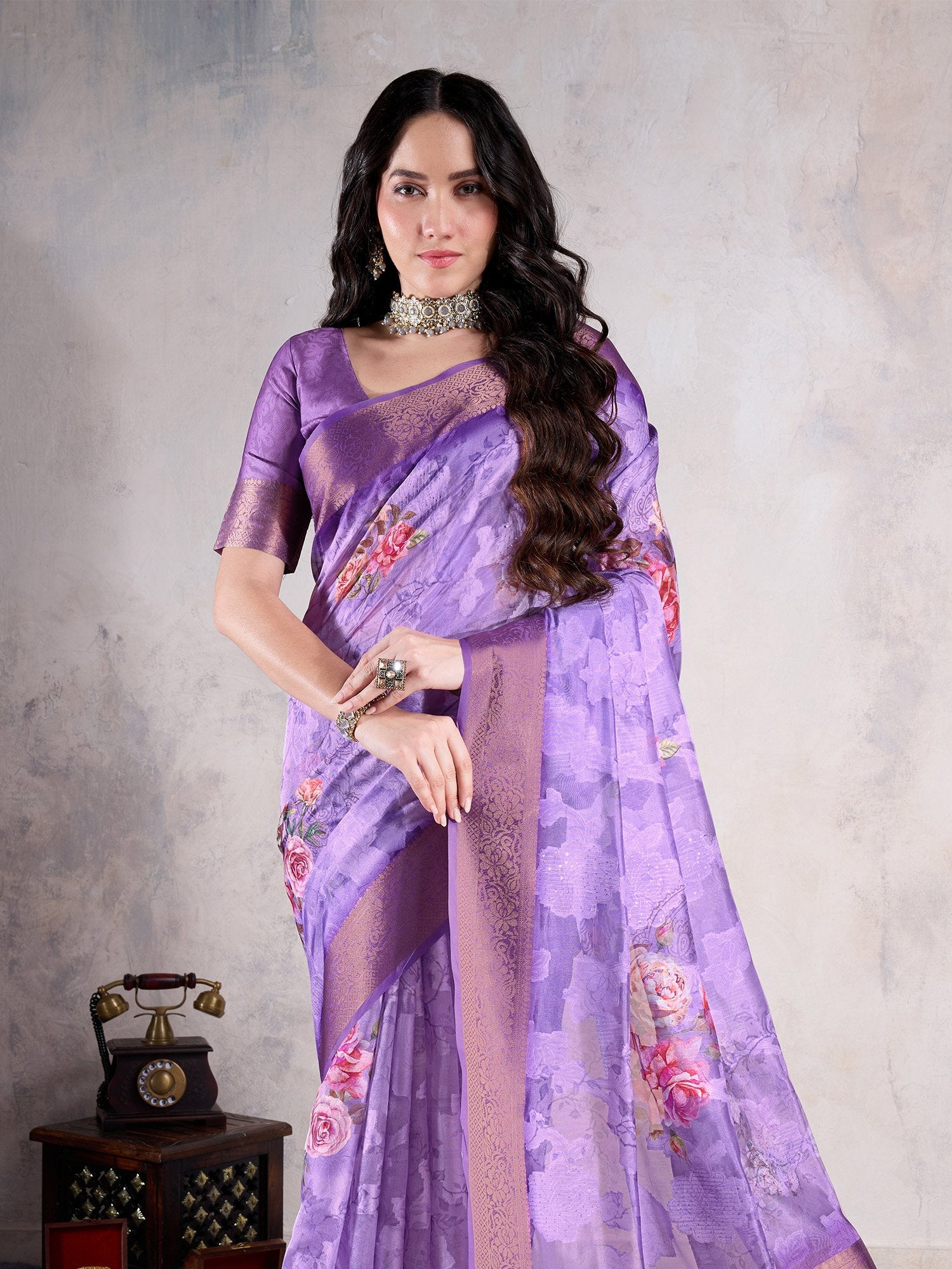 partywear designer saree for festive occasions
