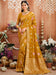 Yellow Mustard Party Wear Viscose Silk Woven Saree