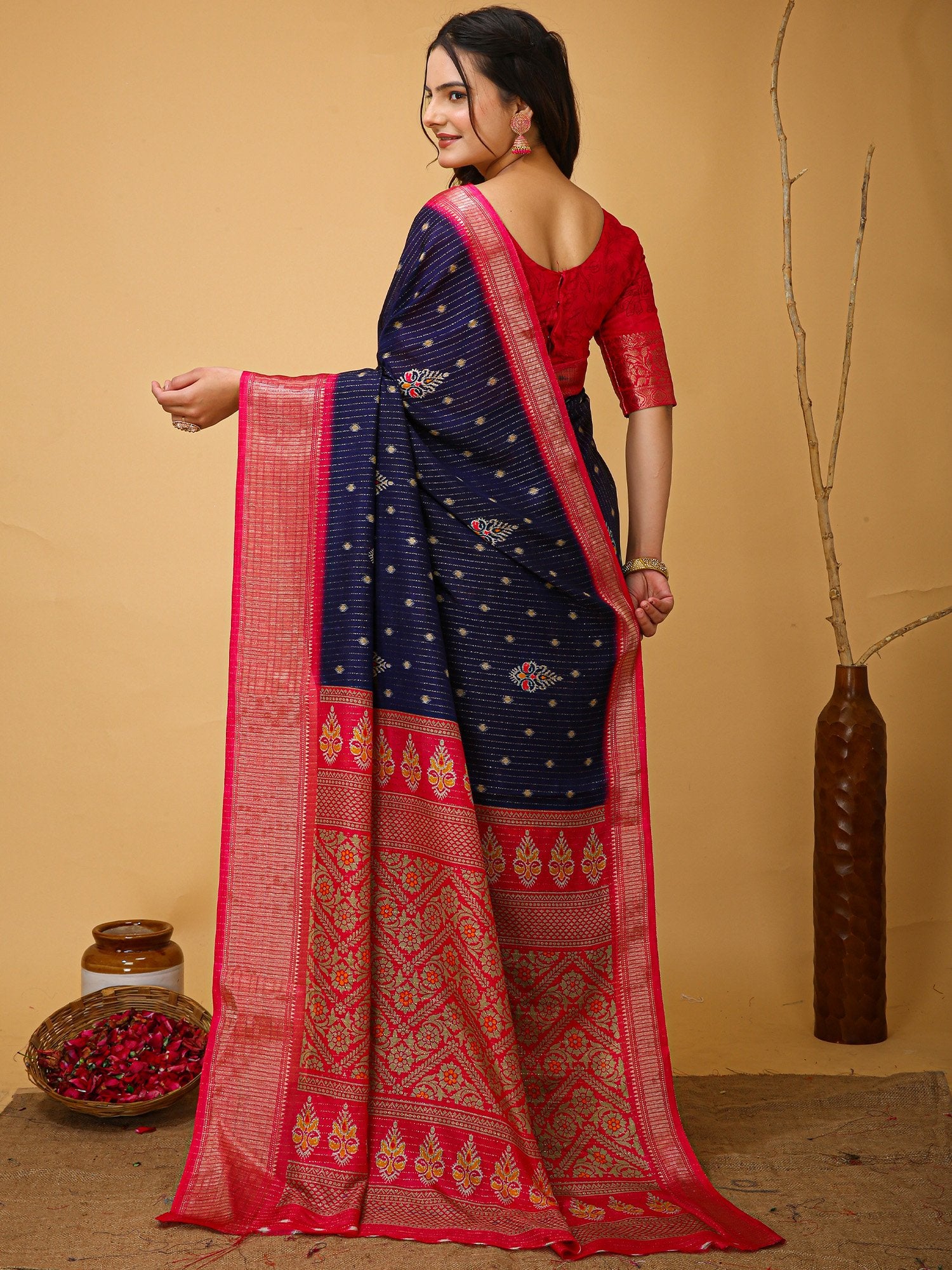 partywear designer saree for festive occasions