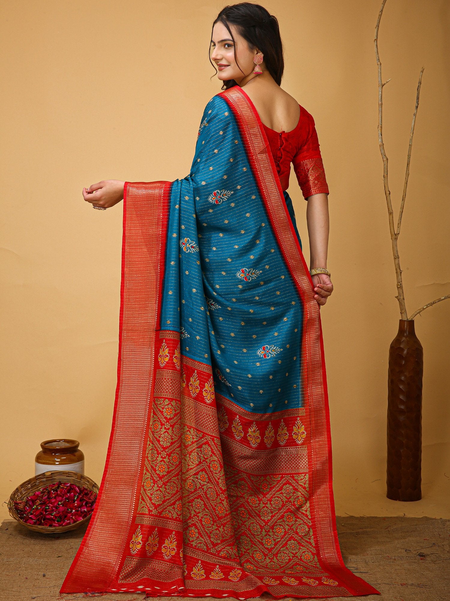 partywear designer saree for festive occasions