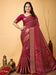 Pink Pink Bandhani Dola Silk Printed Saree