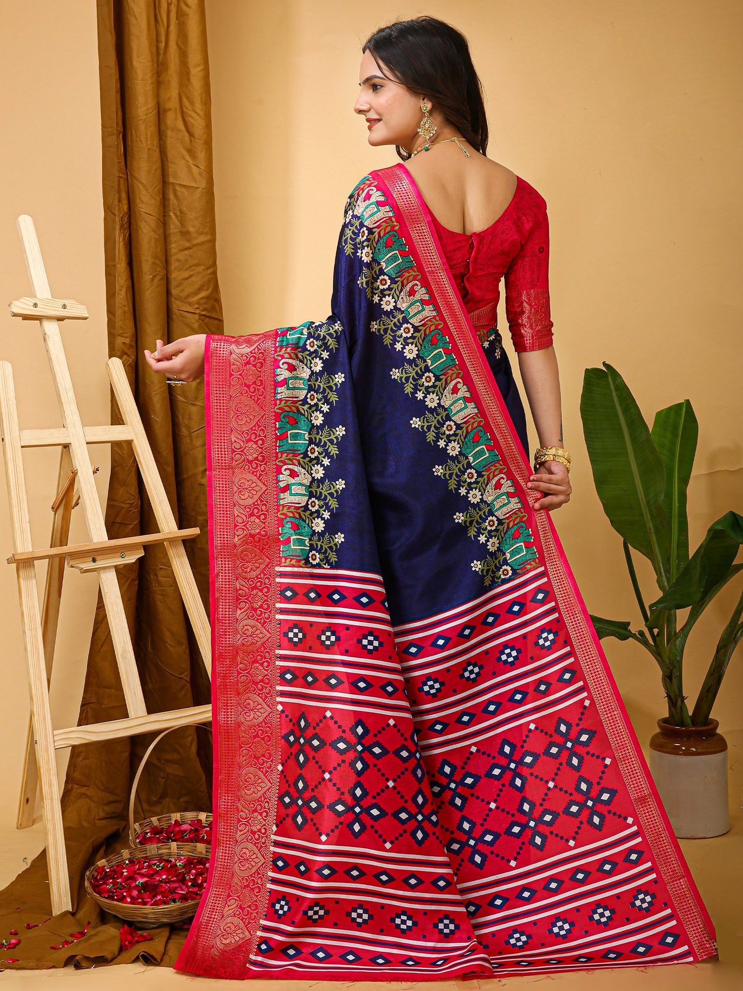 partywear designer saree for festive occasions
