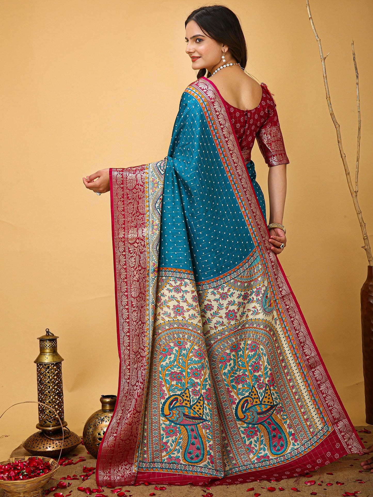 partywear designer saree for festive occasions