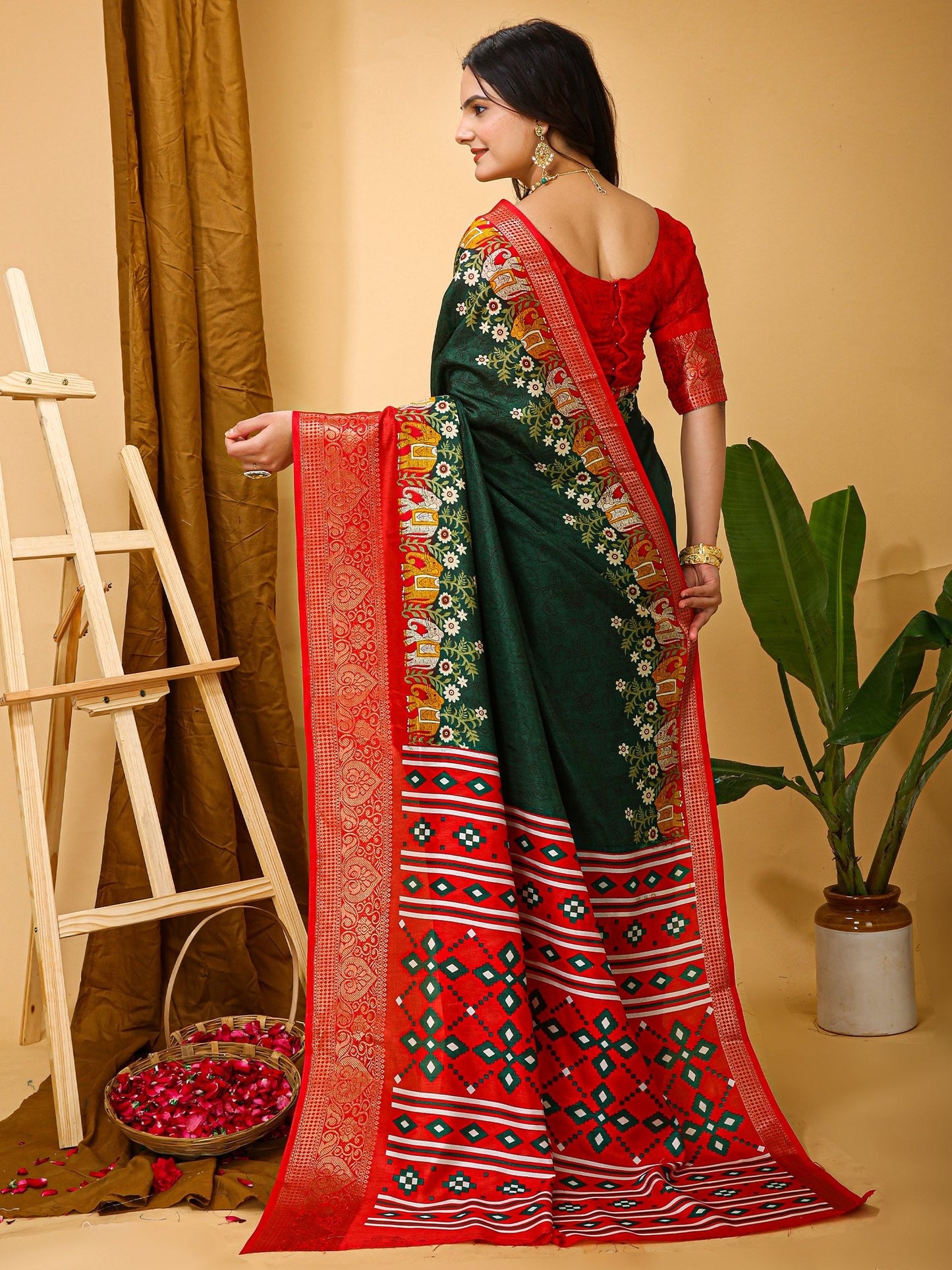 partywear designer saree for festive occasions