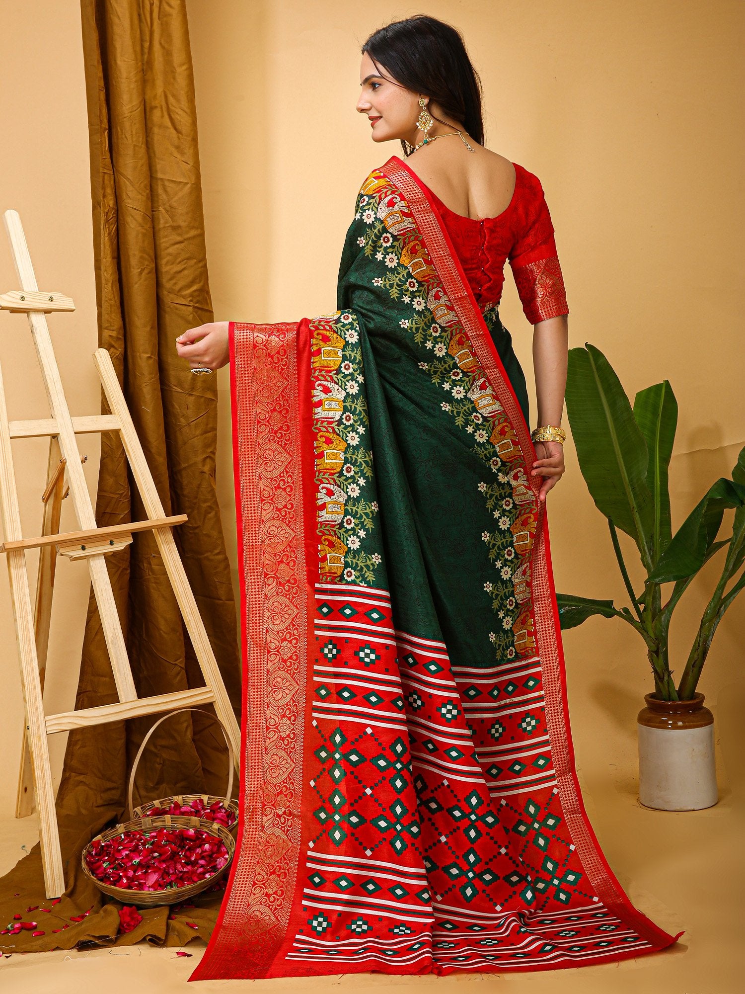 partywear designer saree for festive occasions