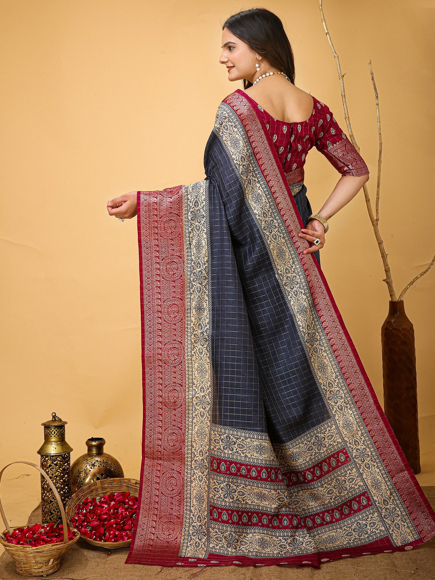 partywear designer saree for festive occasions