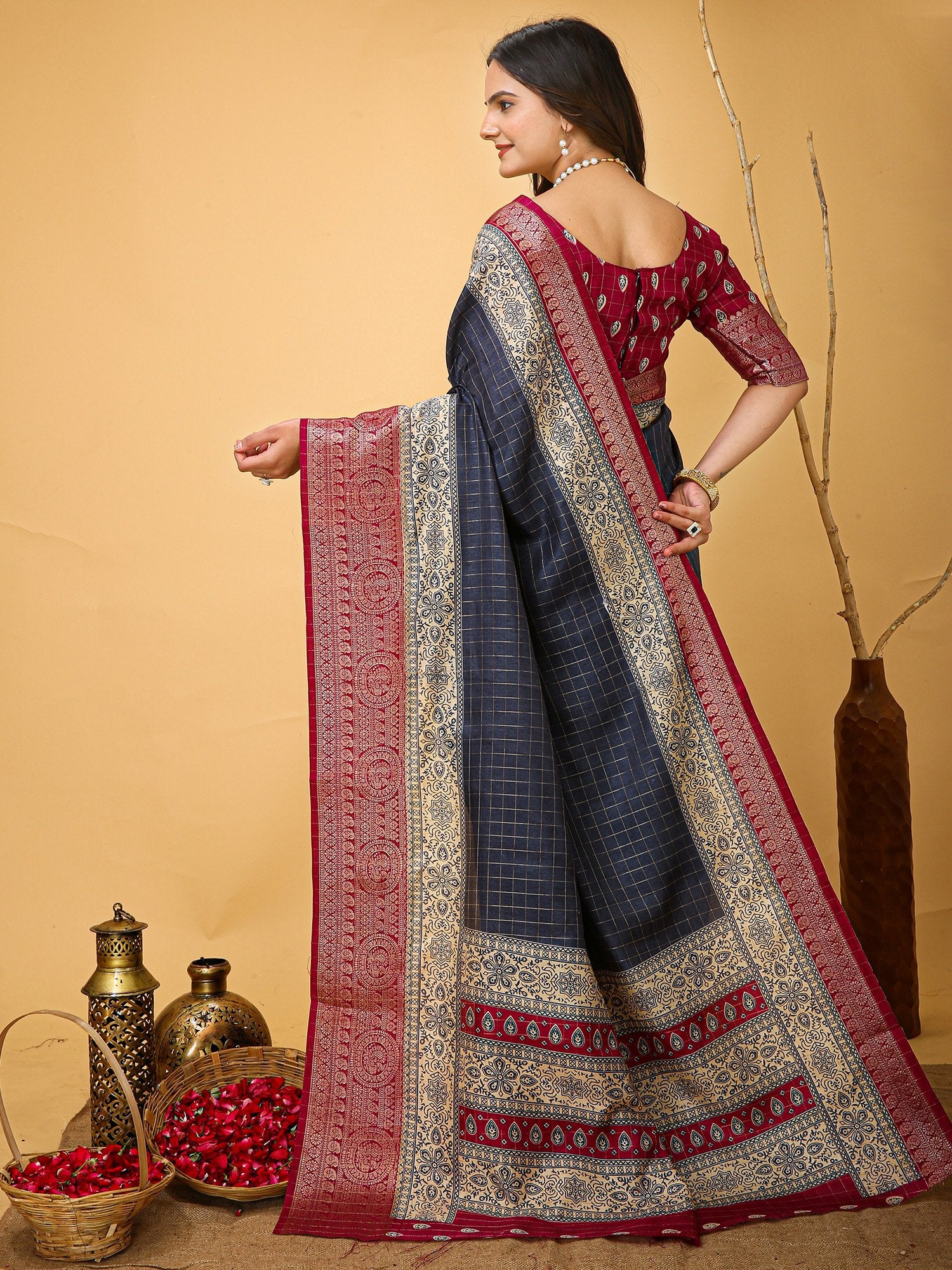 partywear designer saree for festive occasions