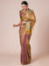 Brown Mauve Jamdani Pure Silk Woven Saree